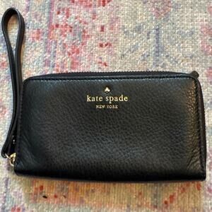 Kate Spade Wallet Wristlet Pebbled Leather Cobble Hill Medium Lacey
